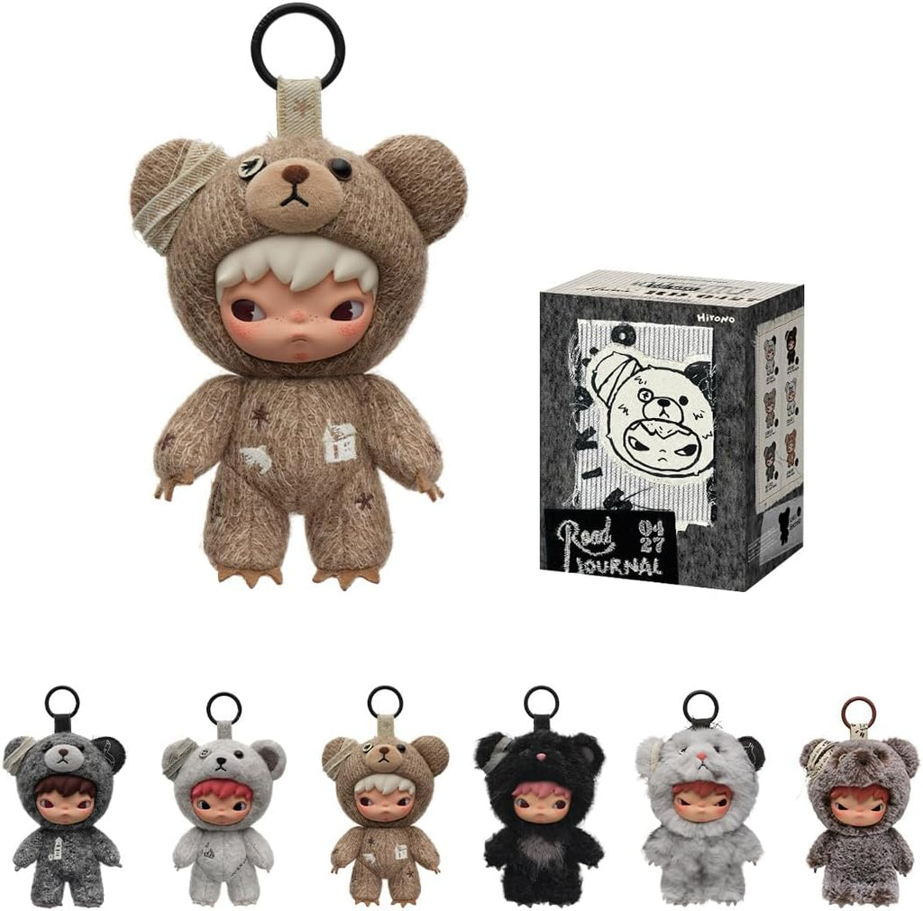 Chaveiro BLIND BOX Hirono - Road Journal - Collectible Surprise Keychain - Pop Mart