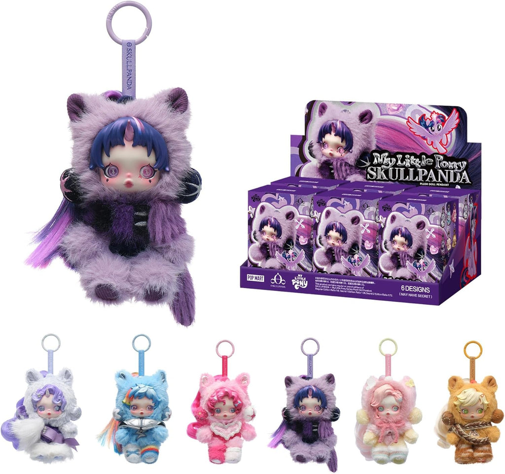 Chaveiro BLIND BOX Skullpanda x My Little Pony - My Little Pony - Collectible Surprise Keychain - Pop Mart