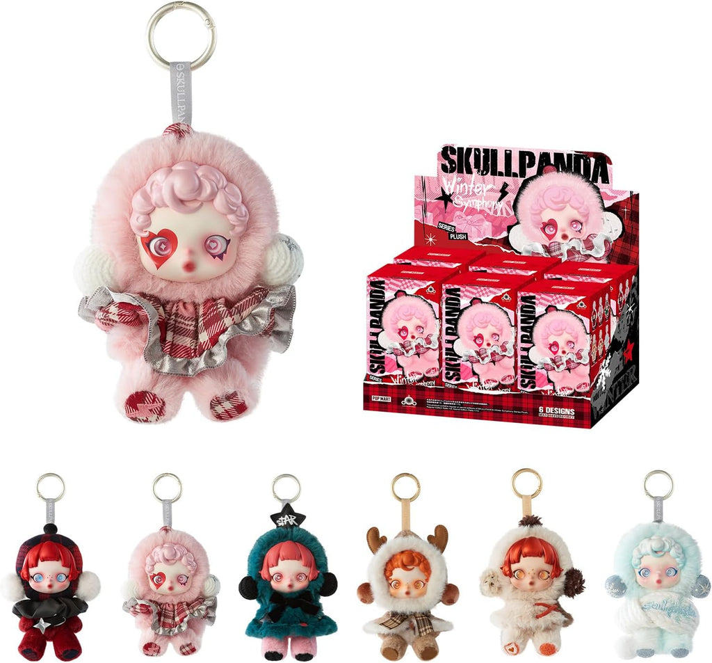 Chaveiro BLIND BOX Skullpanda - Winter Symphony - Collectible Surprise Keychain - Pop Mart