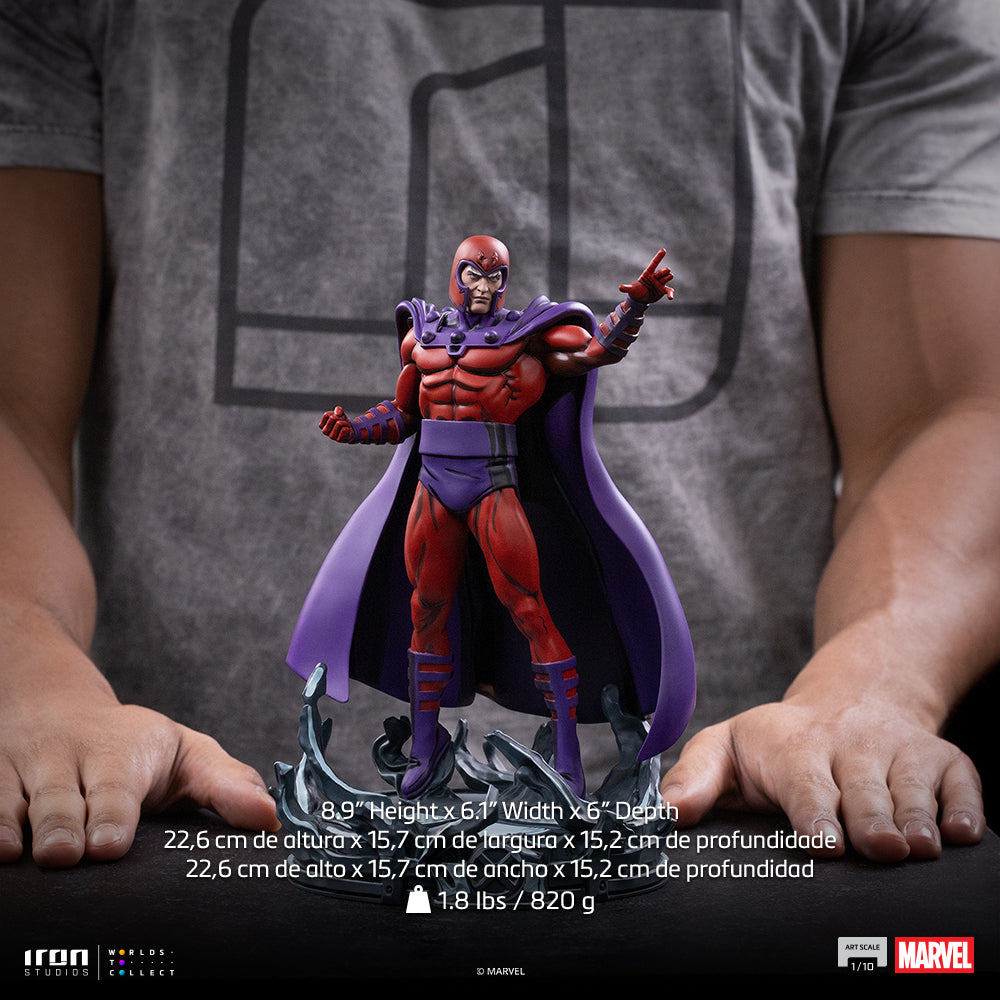 MR.G＆MAKOTOアートピース　セット Estátua Magneto - X-Men '97 - Art Scale 1/10 - Iron Studios – Iron