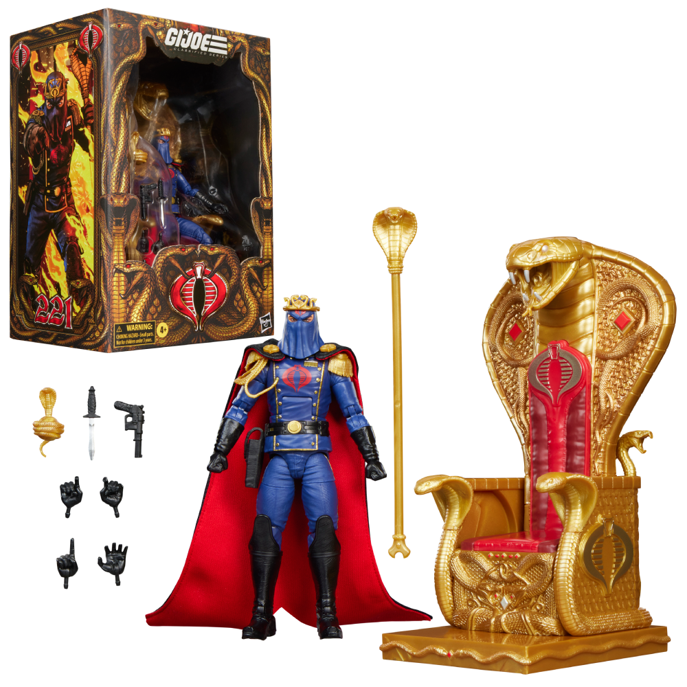 Pré-venda - Figura King Cobra Commandar - G.I Joe - Hasbro
