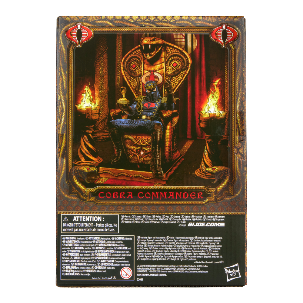 Pré-venda - Figura King Cobra Commandar - G.I Joe - Hasbro