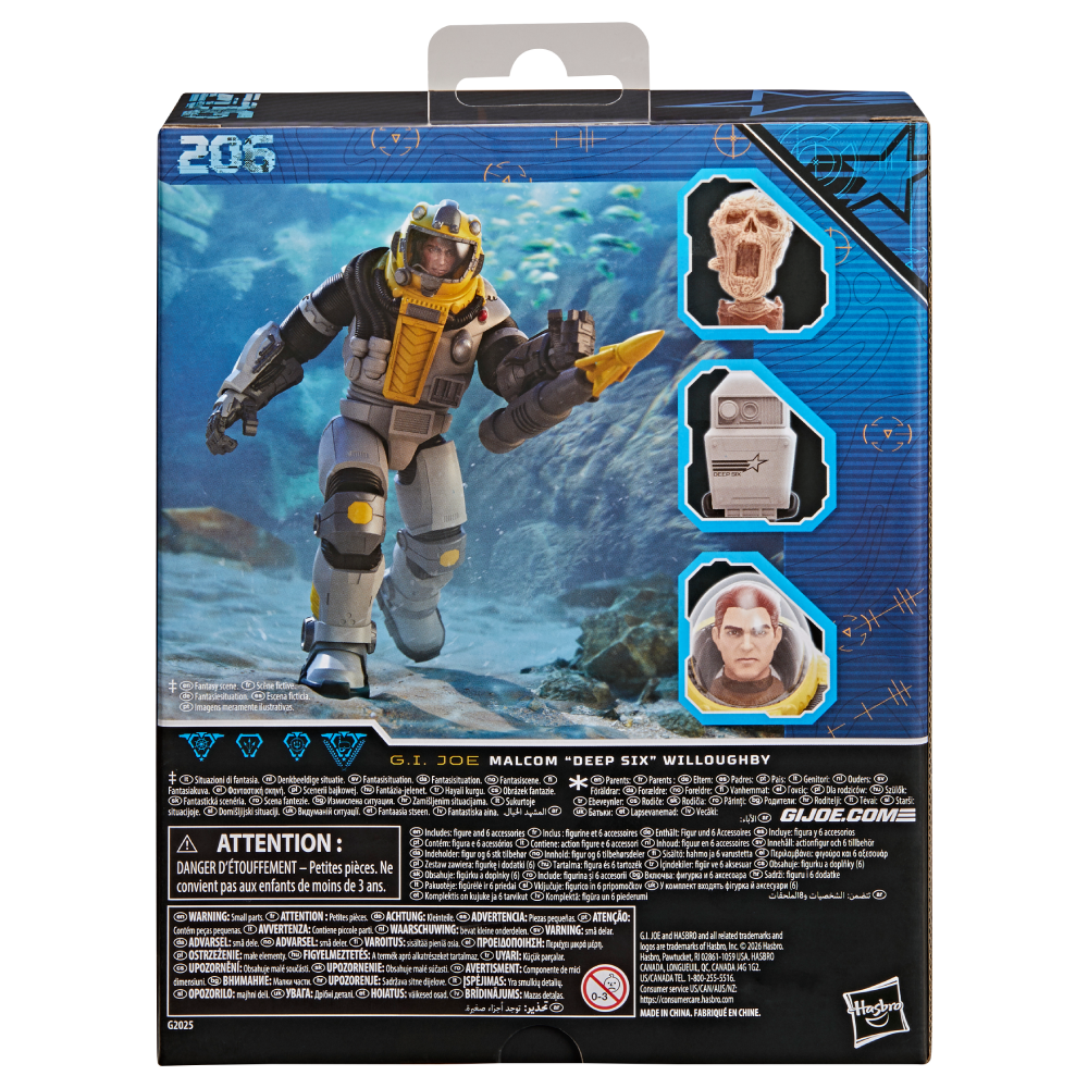Pré-venda - Figura Deep Six in With Deep - Sea Gear - Hasbro