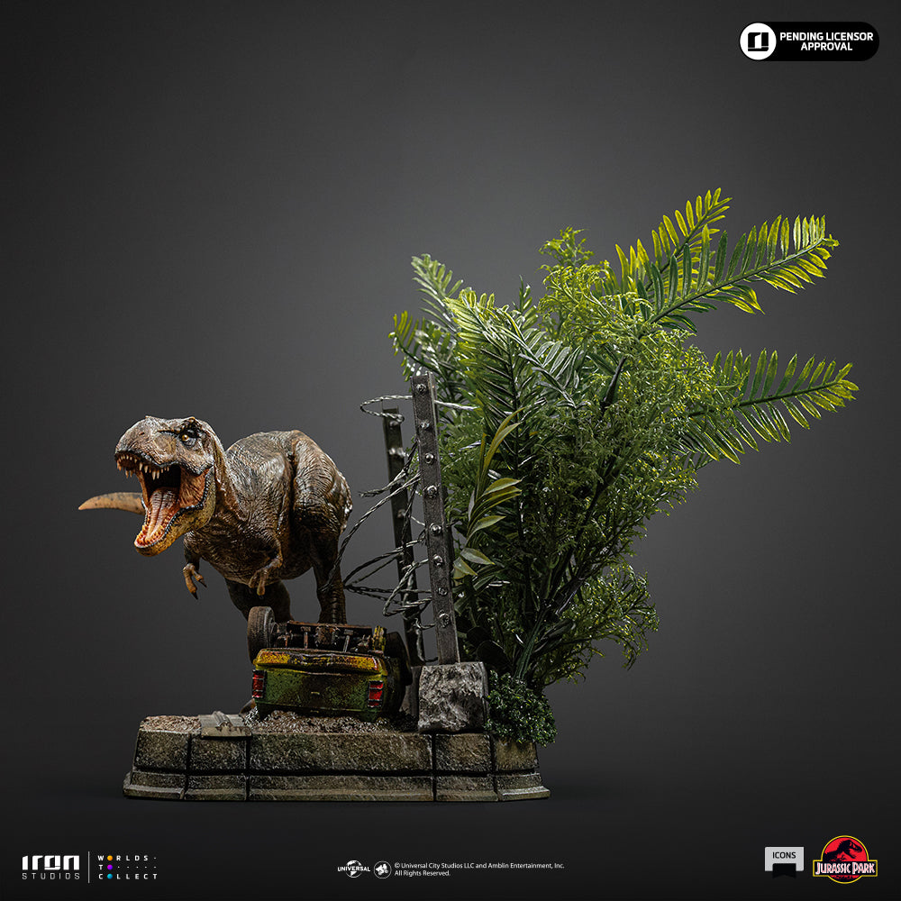 Voucher Pré-Venda - Estátua T-Rex Breakout Set A - Jurassic Park - Icons - Iron Studios