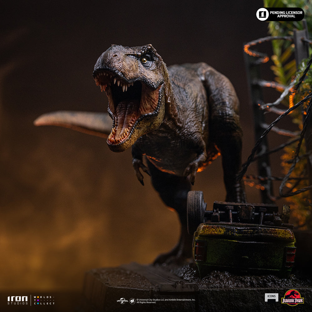 Voucher Pré-Venda - Estátua T-Rex Breakout Set A - Jurassic Park - Icons - Iron Studios