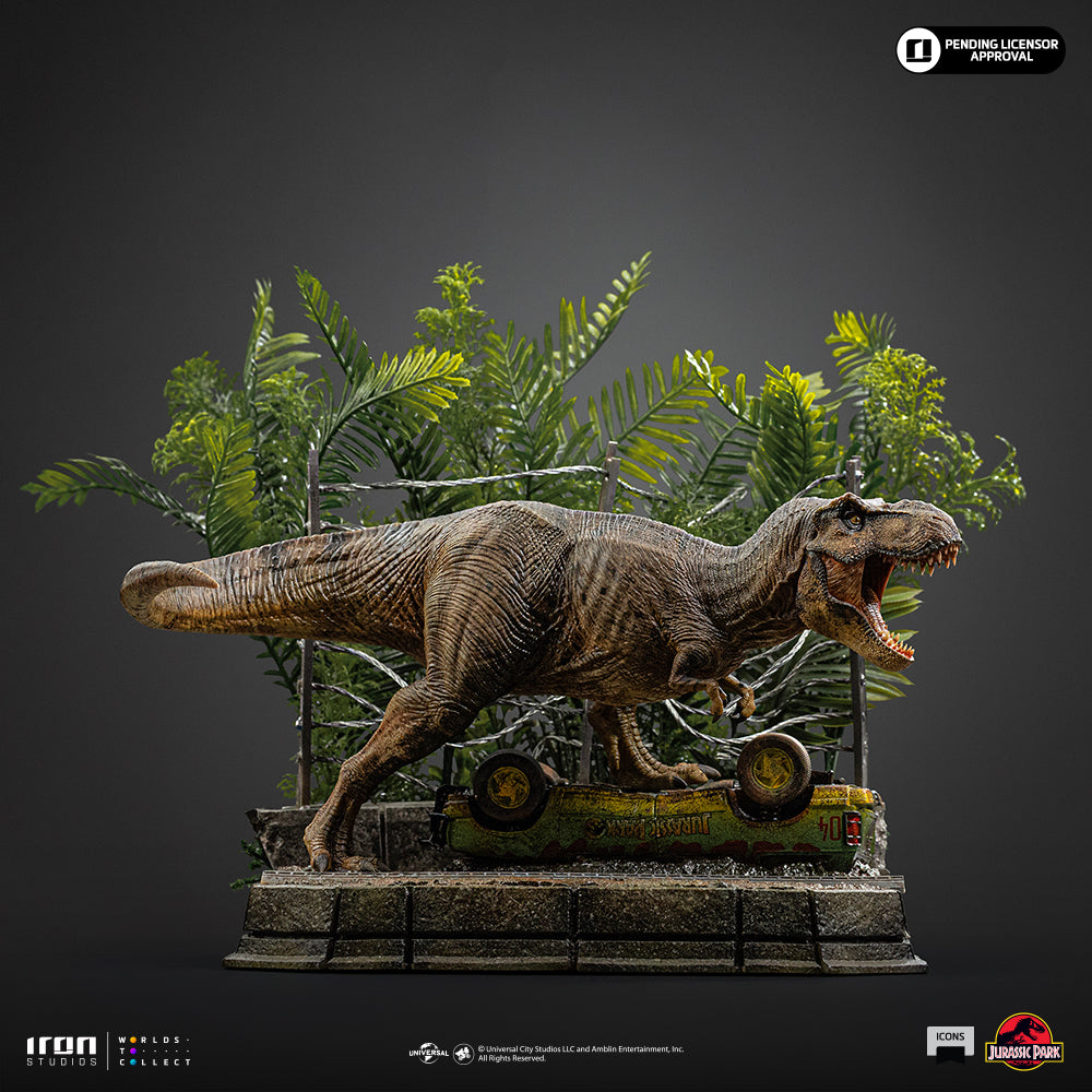 Voucher Pré-Venda - Estátua T-Rex Breakout Set A - Jurassic Park - Icons - Iron Studios