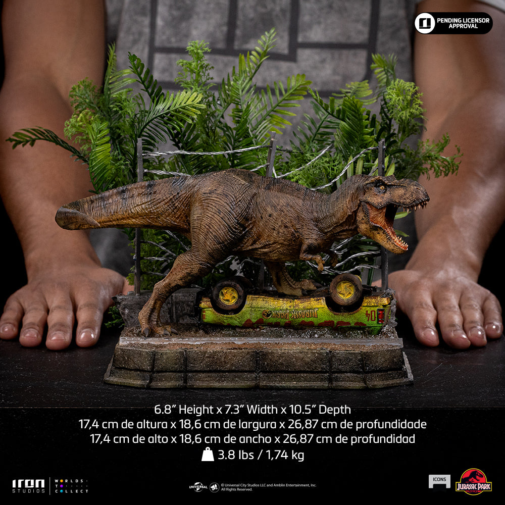 Voucher Pré-Venda - Estátua T-Rex Breakout Set A - Jurassic Park - Icons - Iron Studios