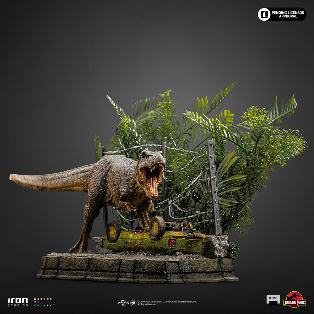 Voucher Pré-Venda - Estátua T-Rex Breakout Set A - Jurassic Park - Icons - Iron Studios