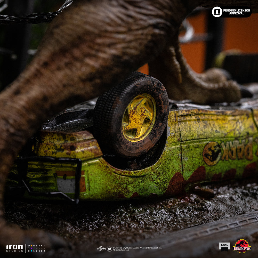 Voucher Pré-Venda - Estátua T-Rex Breakout Set A - Jurassic Park - Icons - Iron Studios