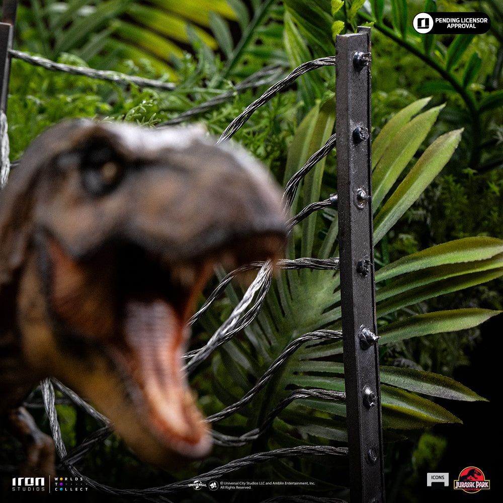 Voucher Pré-Venda - Estátua T-Rex Breakout Set A - Jurassic Park - Icons - Iron Studios