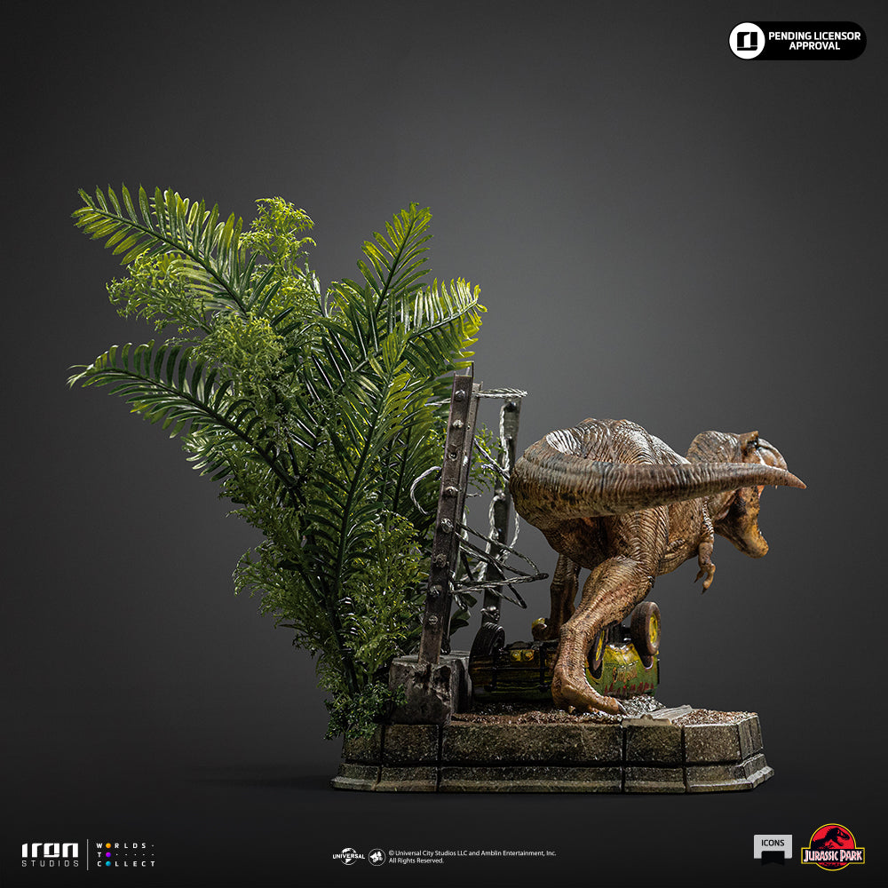 Voucher Pré-Venda - Estátua T-Rex Breakout Set A - Jurassic Park - Icons - Iron Studios