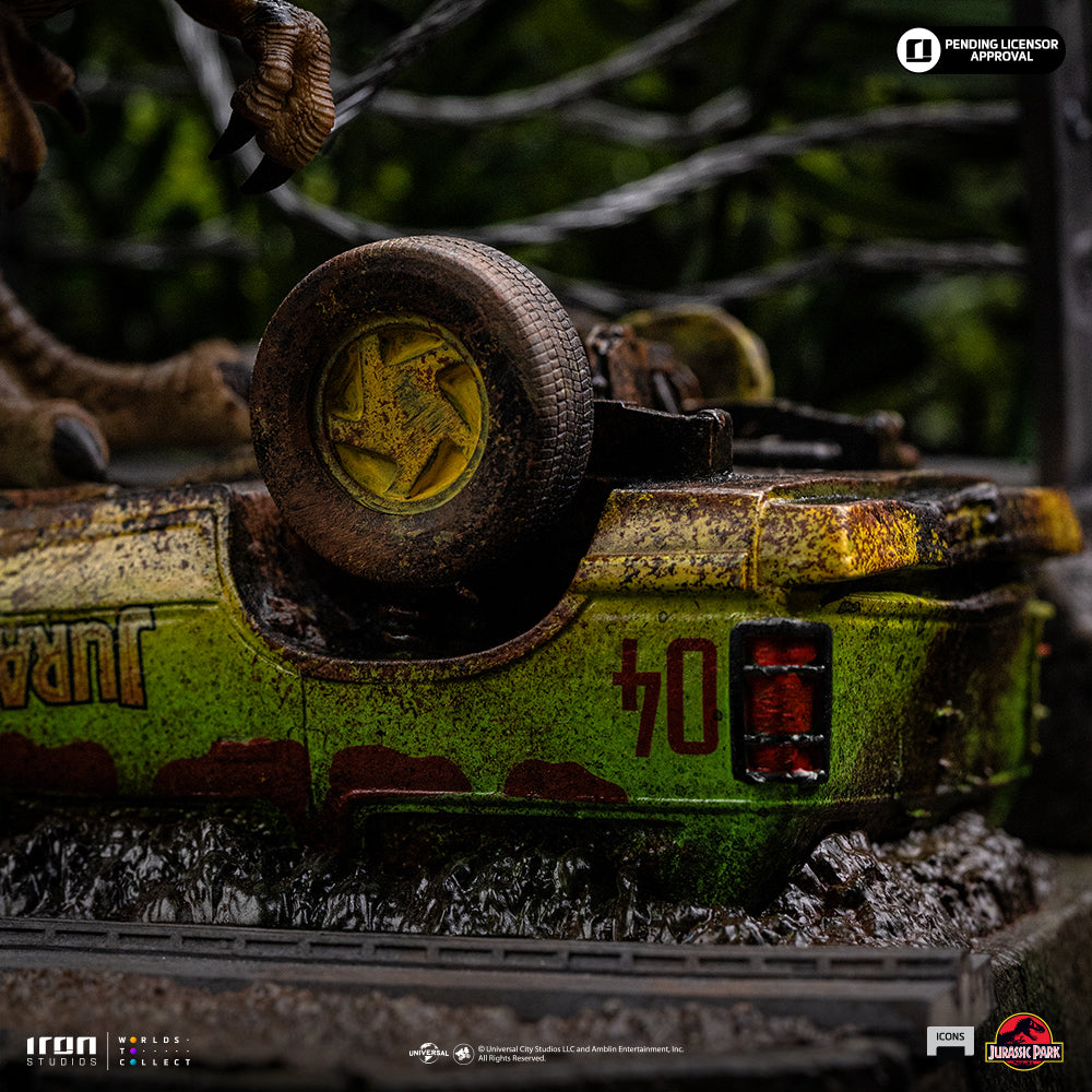Voucher Pré-Venda - Estátua T-Rex Breakout Set A - Jurassic Park - Icons - Iron Studios