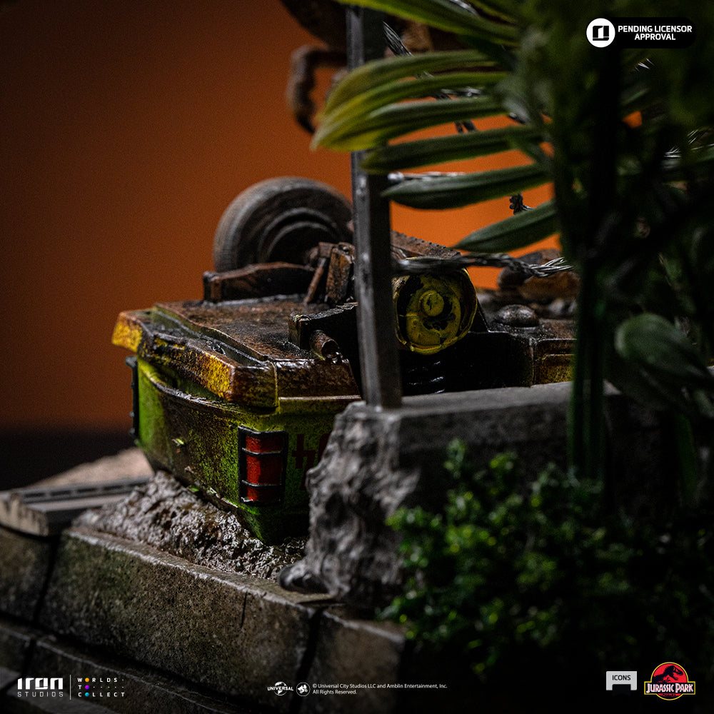 Voucher Pré-Venda - Estátua T-Rex Breakout Set A - Jurassic Park - Icons - Iron Studios