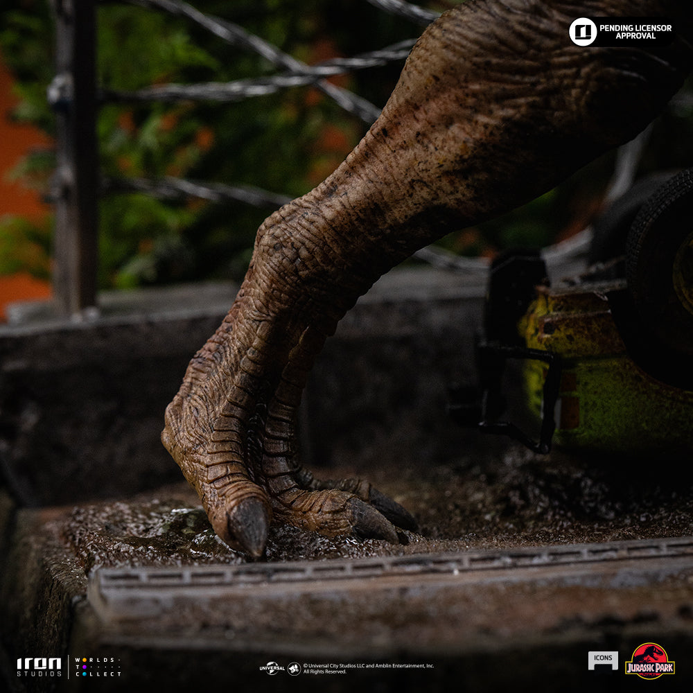 Voucher Pré-Venda - Estátua T-Rex Breakout Set A - Jurassic Park - Icons - Iron Studios