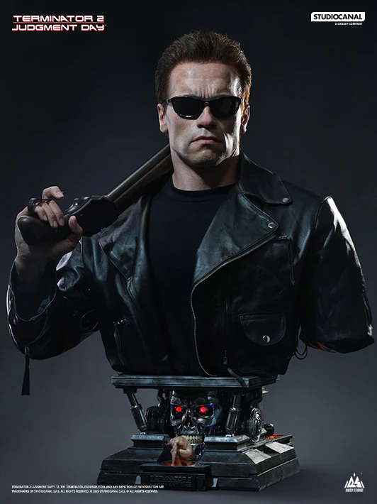 Estátua T-800 Life-Size Bust - Terminator 2 - Queen Studios