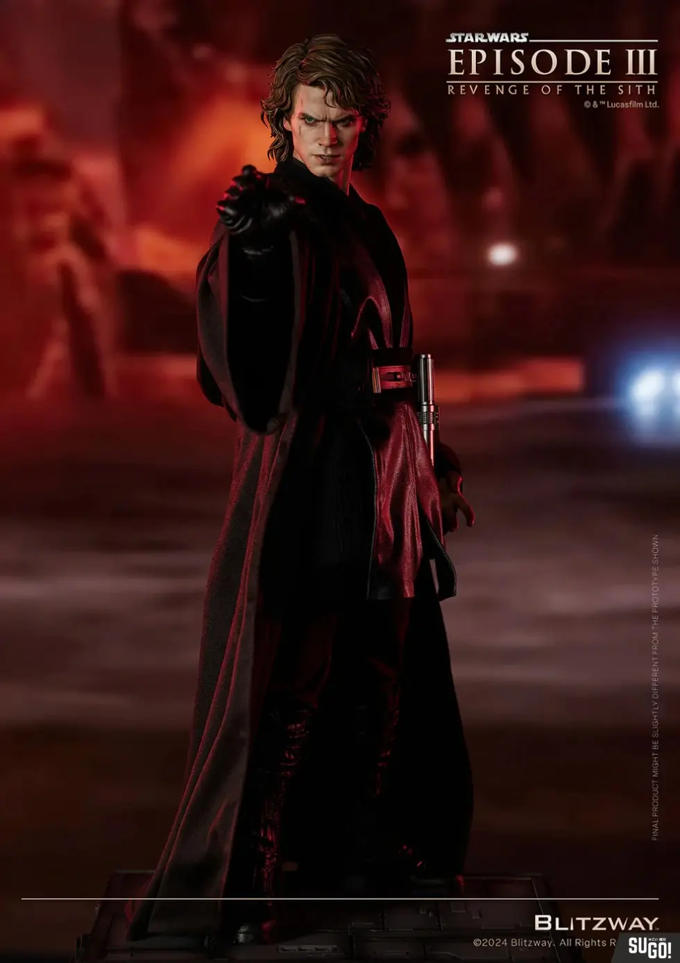 Estátua Anakin Skywalker Black Label Version - Star Wars - Scale 1/4 - Blitzway