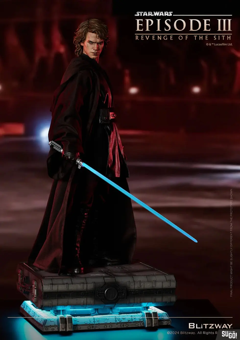 Estátua Anakin Skywalker Black Label Version - Star Wars - Scale 1/4 - Blitzway