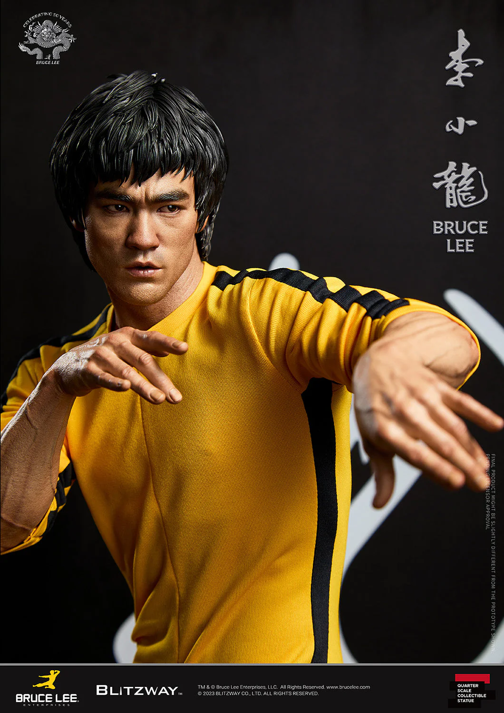 Estátua Bruce Lee Tribute 50th Anniversary (Standard Ver.) - 1/4 Scale - Blitzway
