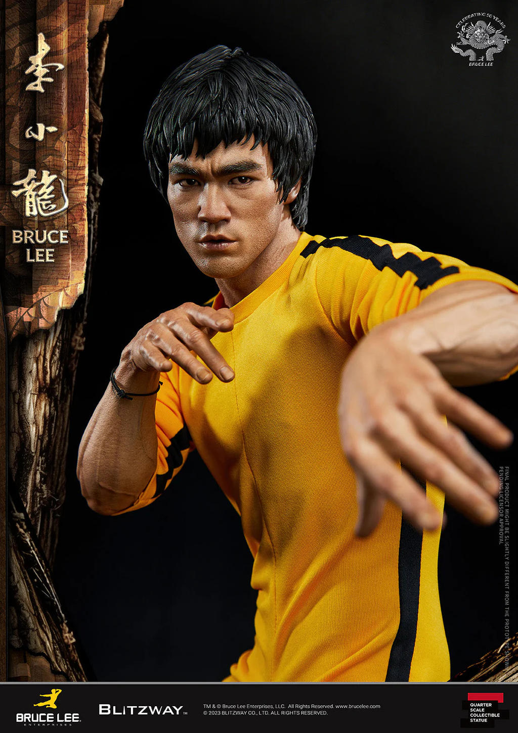 Estátua Bruce Lee Tribute 50th Anniversary (Standard Ver.) - 1/4 Scale - Blitzway