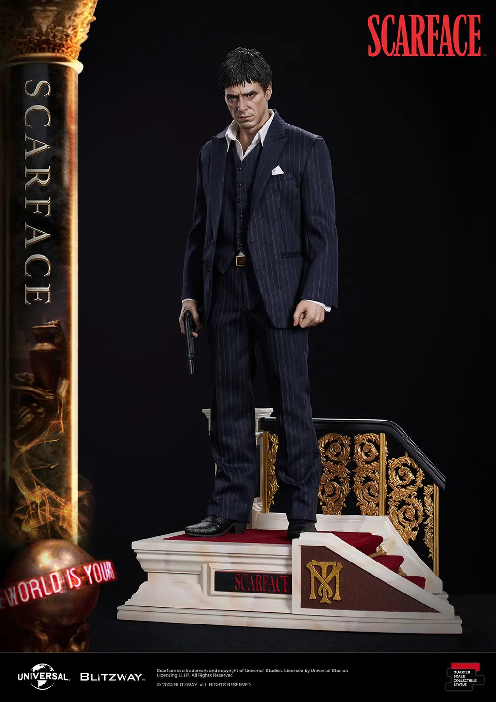 Estátua Scarface (Standard Ver.) - 1/4 Scale - Blitzway