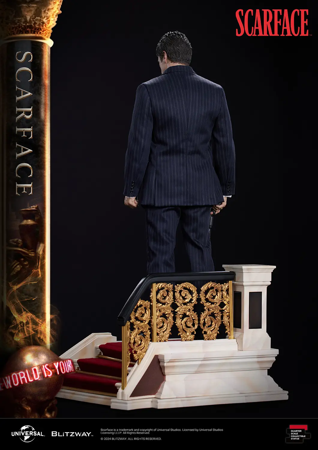 Estátua Scarface (Standard Ver.) - 1/4 Scale - Blitzway