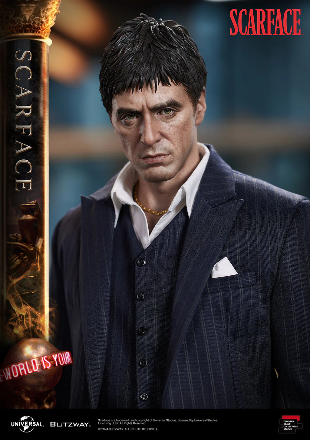 Estátua Scarface (Standard Ver.) - 1/4 Scale - Blitzway