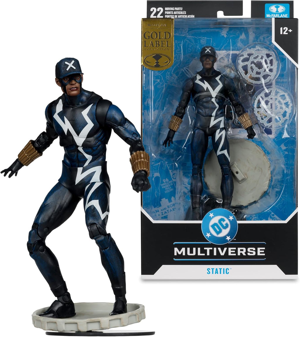 Figura Static Shock (#1) Gold Label - Dc Multiverse - Fire Testing - 7