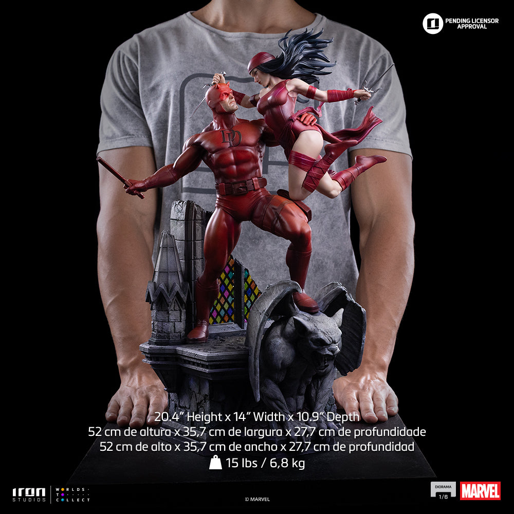 Voucher Pré-venda - Estátua Daredevil and Elektra - Marvel Comics - Diorama 1/6 - Iron Studios
