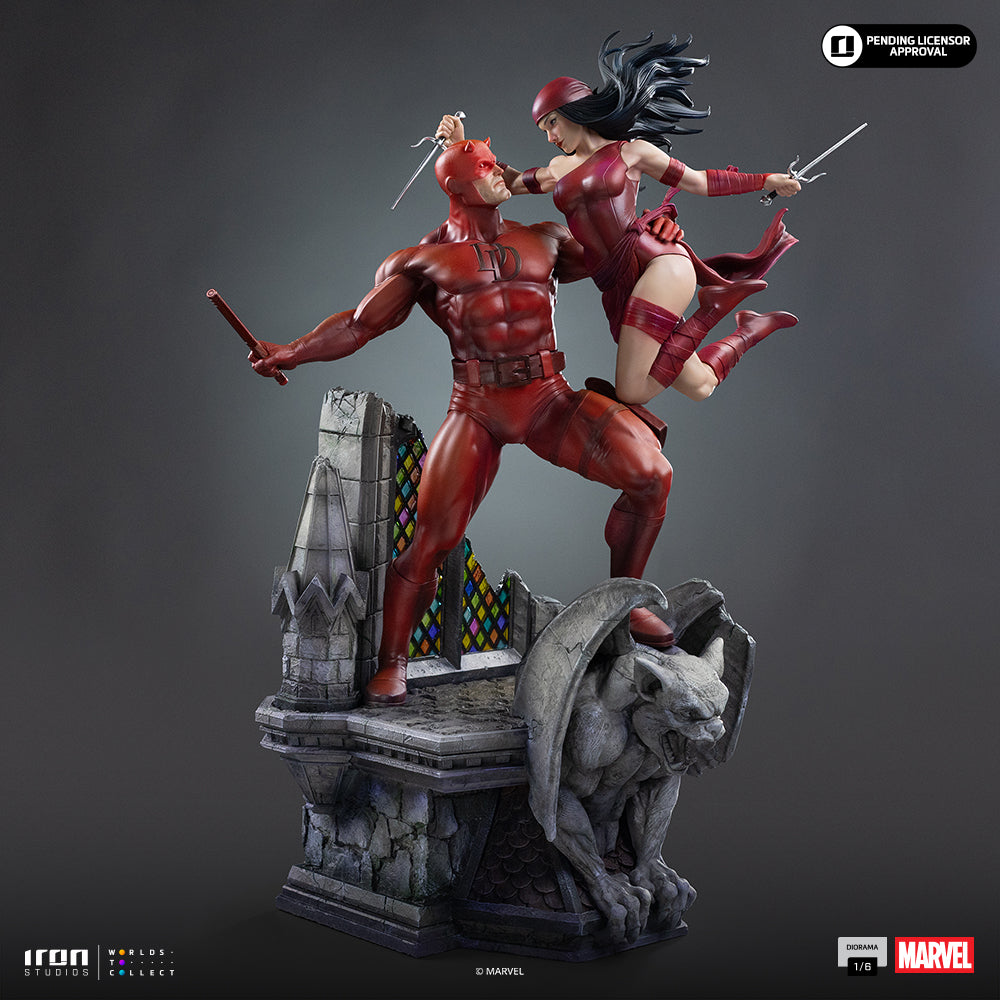 Voucher Pré-venda - Estátua Daredevil and Elektra - Marvel Comics - Diorama 1/6 - Iron Studios