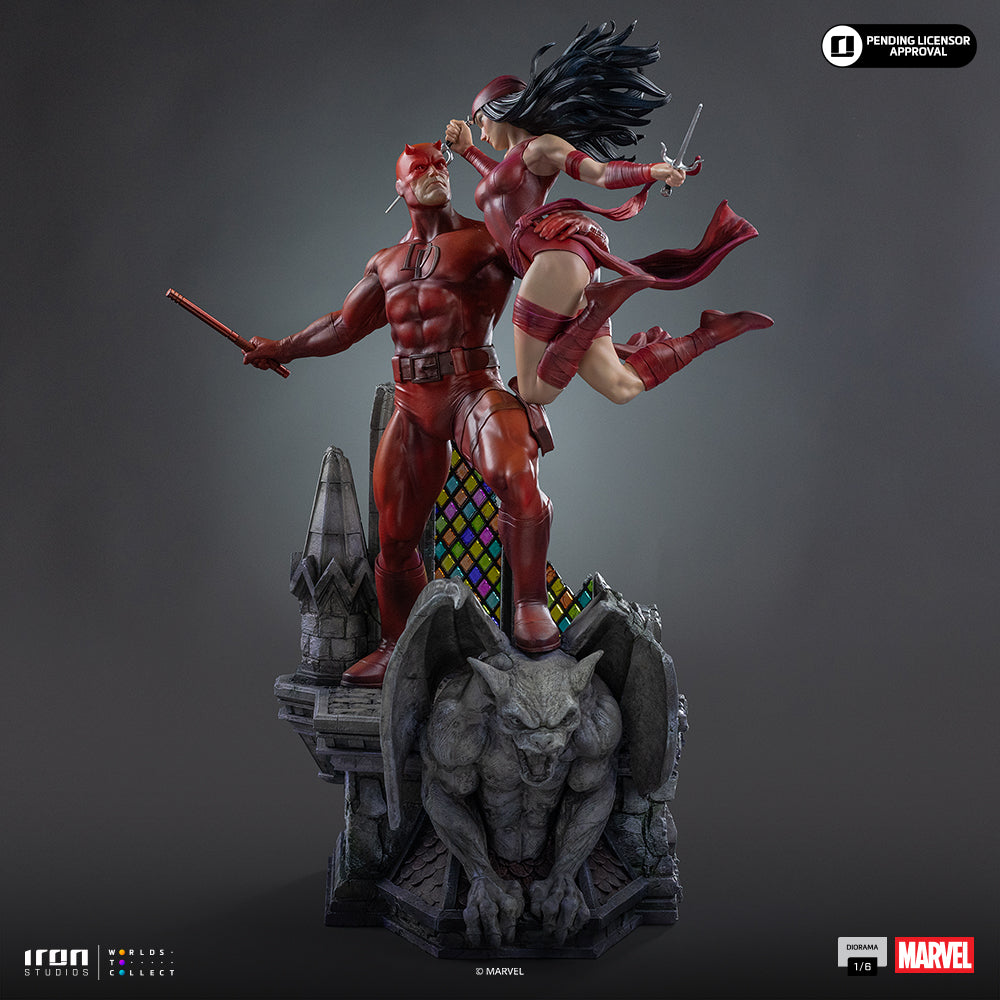 Voucher Pré-venda - Estátua Daredevil and Elektra - Marvel Comics - Diorama 1/6 - Iron Studios