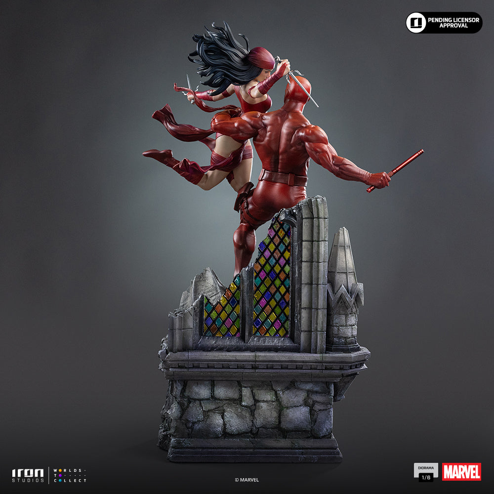 Voucher Pré-venda - Estátua Daredevil and Elektra - Marvel Comics - Diorama 1/6 - Iron Studios