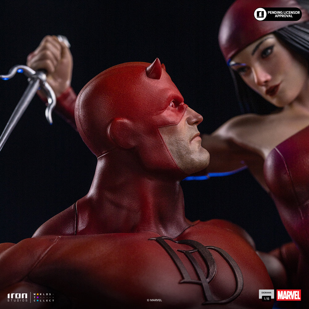 Voucher Pré-venda - Estátua Daredevil and Elektra - Marvel Comics - Diorama 1/6 - Iron Studios