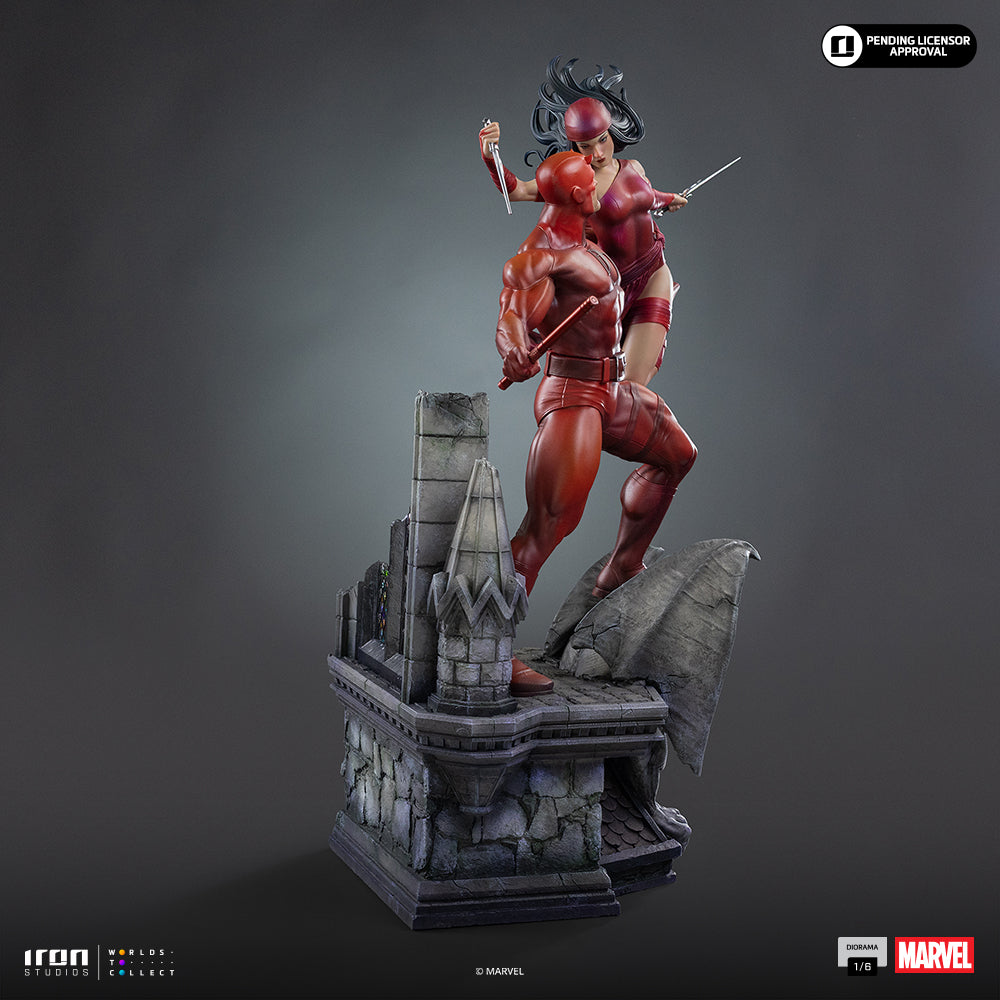 Voucher Pré-venda - Estátua Daredevil and Elektra - Marvel Comics - Diorama 1/6 - Iron Studios