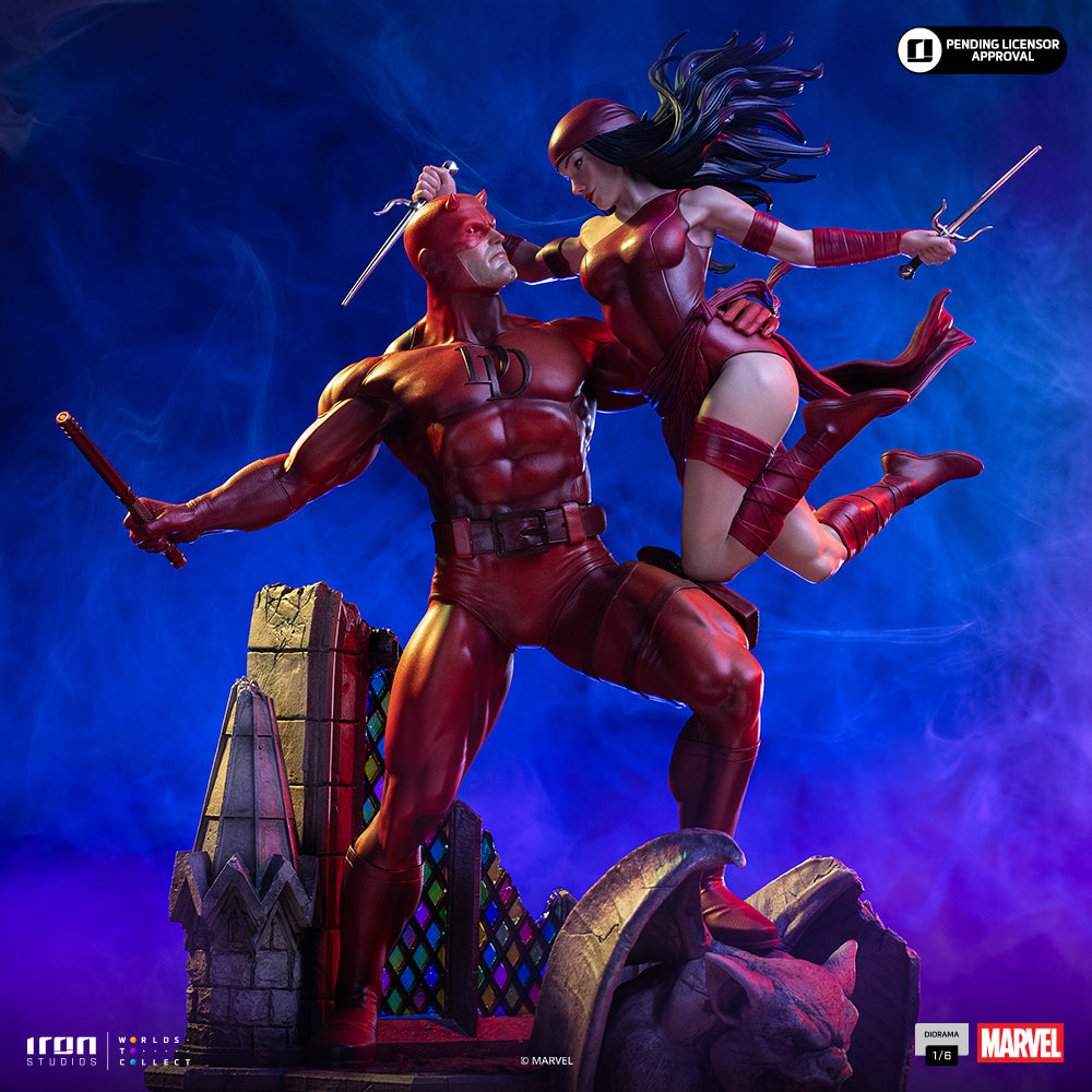 Voucher Pré-venda - Estátua Daredevil and Elektra - Marvel Comics - Diorama 1/6 - Iron Studios
