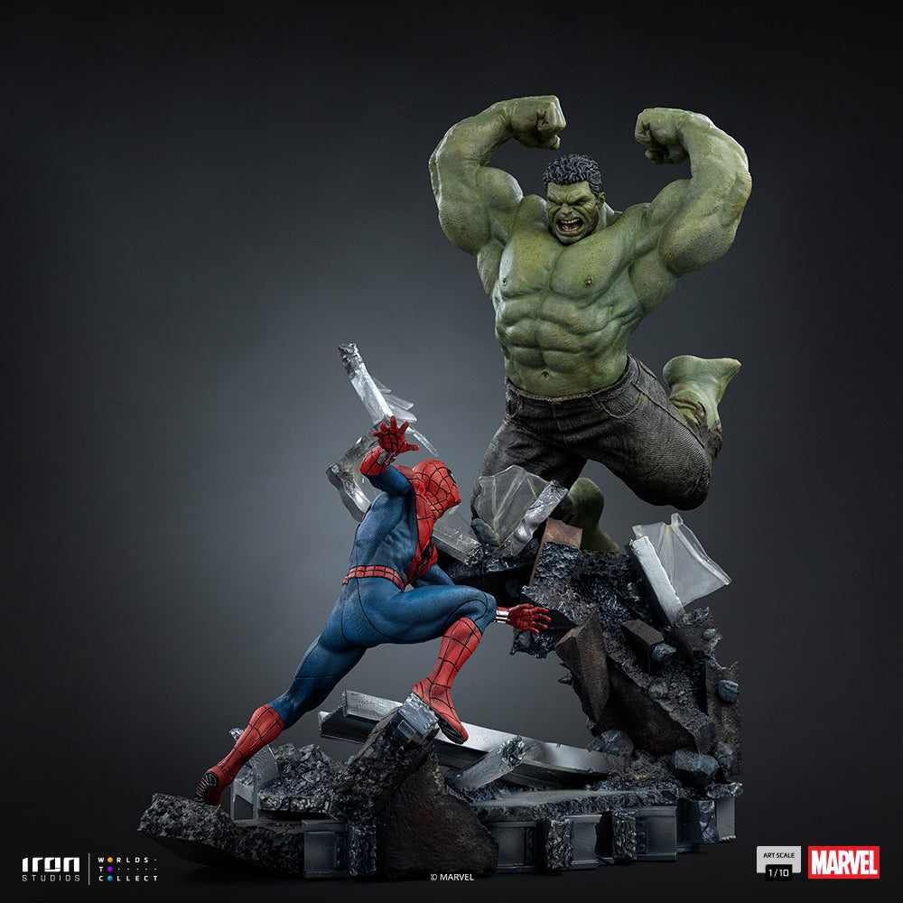 Voucher Pré-venda - Estátua Spider-Man vs Hulk - Spider-Man: Brand New Day - Art Scale 1/10 - Iron Studios