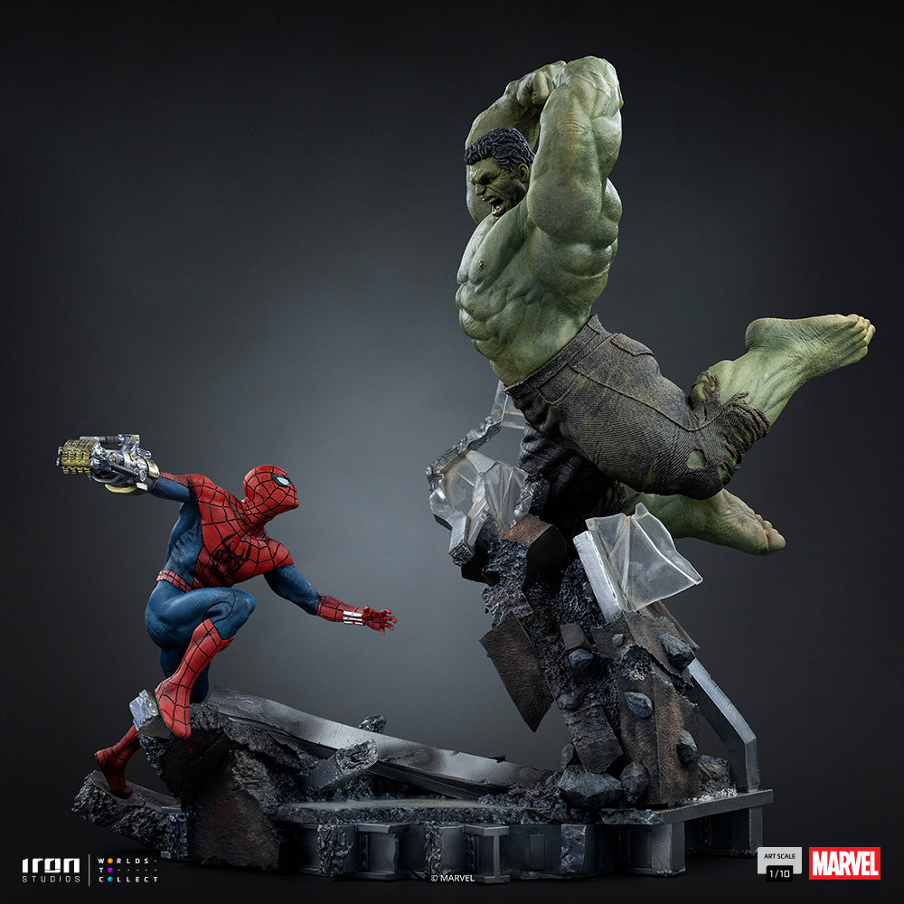 Voucher Pré-venda - Estátua Spider-Man vs Hulk - Spider-Man: Brand New Day - Art Scale 1/10 - Iron Studios