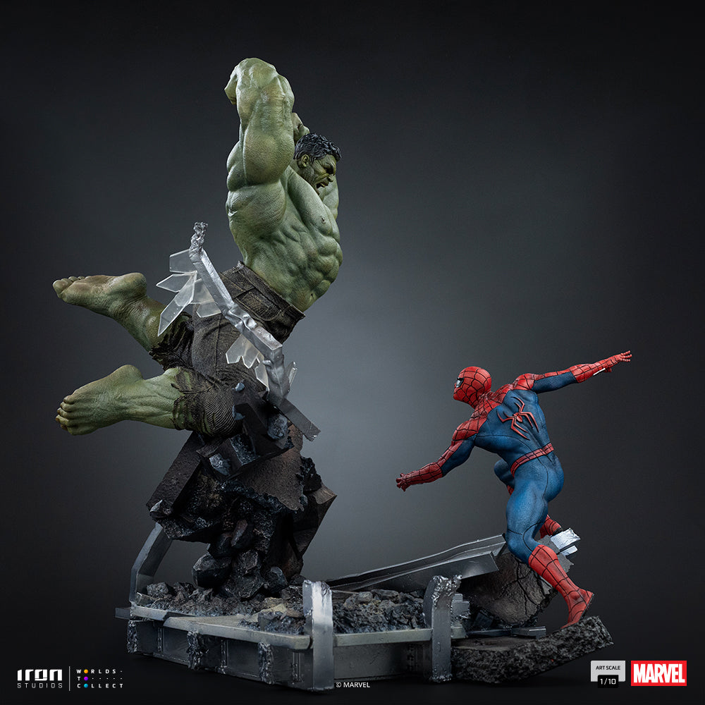 Voucher Pré-venda - Estátua Spider-Man vs Hulk - Spider-Man: Brand New Day - Art Scale 1/10 - Iron Studios