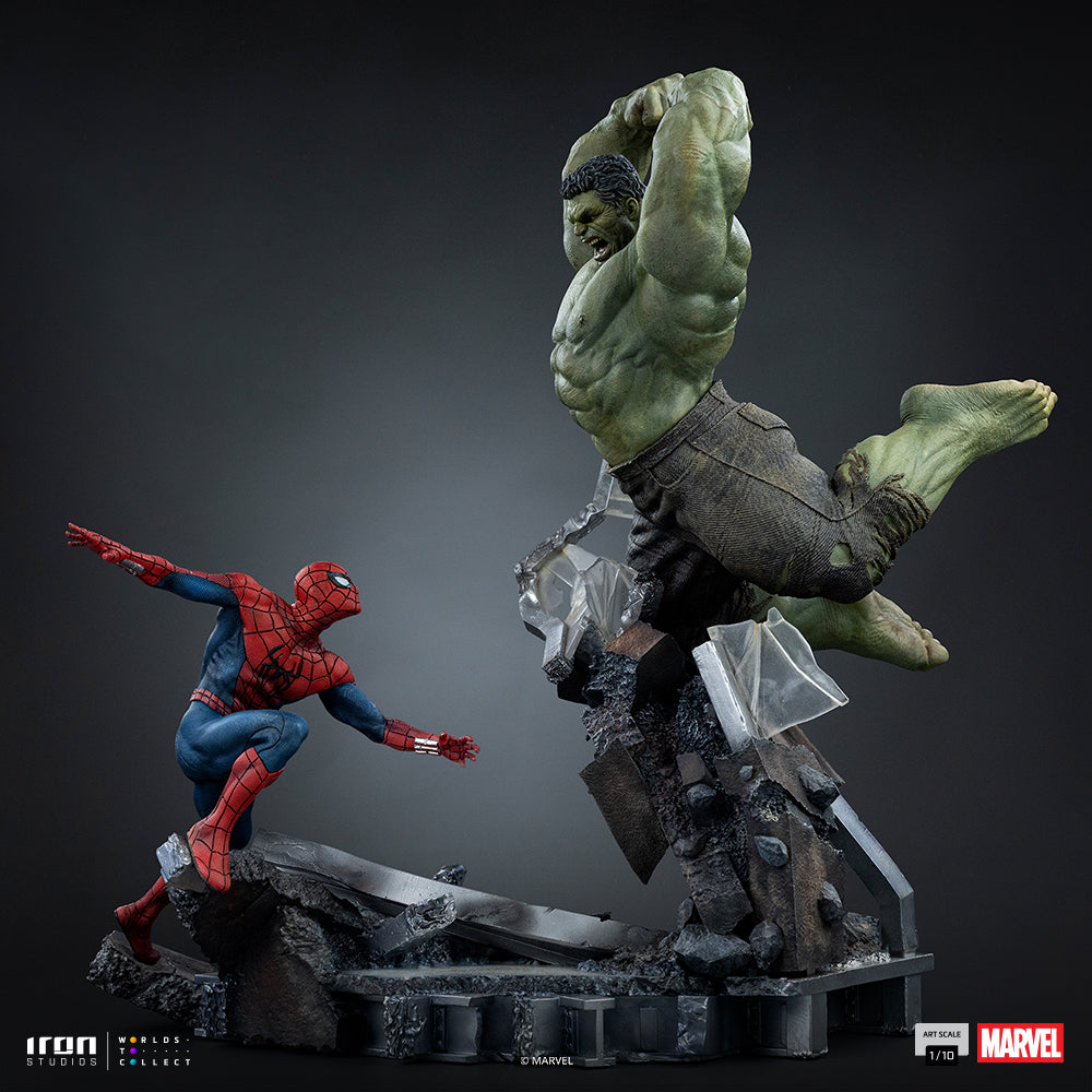 Voucher Pré-venda - Estátua Spider-Man vs Hulk - Spider-Man: Brand New Day - Art Scale 1/10 - Iron Studios