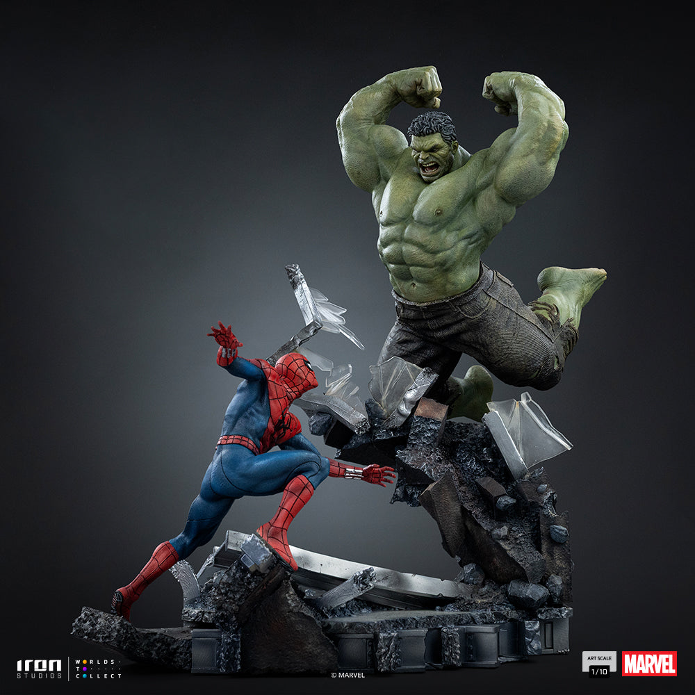 Voucher Pré-venda - Estátua Spider-Man vs Hulk - Spider-Man: Brand New Day - Art Scale 1/10 - Iron Studios