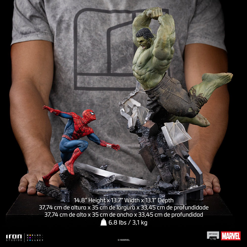 Voucher Pré-venda - Estátua Spider-Man vs Hulk - Spider-Man: Brand New Day - Art Scale 1/10 - Iron Studios