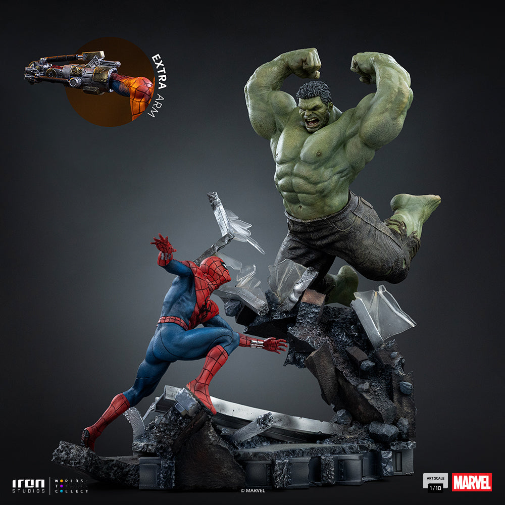 Voucher Pré-venda - Estátua Spider-Man vs Hulk - Spider-Man: Brand New Day - Art Scale 1/10 - Iron Studios