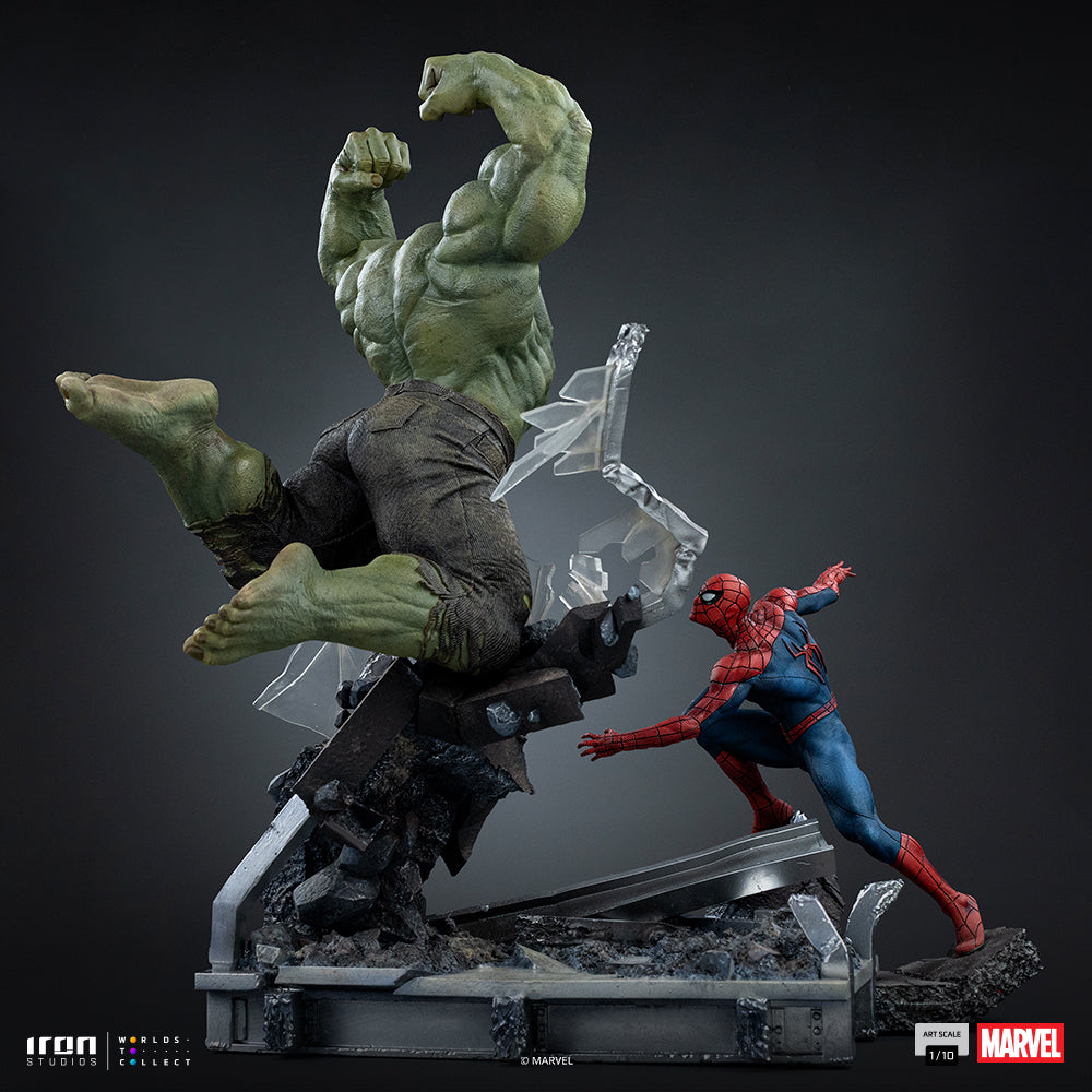 Voucher Pré-venda - Estátua Spider-Man vs Hulk - Spider-Man: Brand New Day - Art Scale 1/10 - Iron Studios
