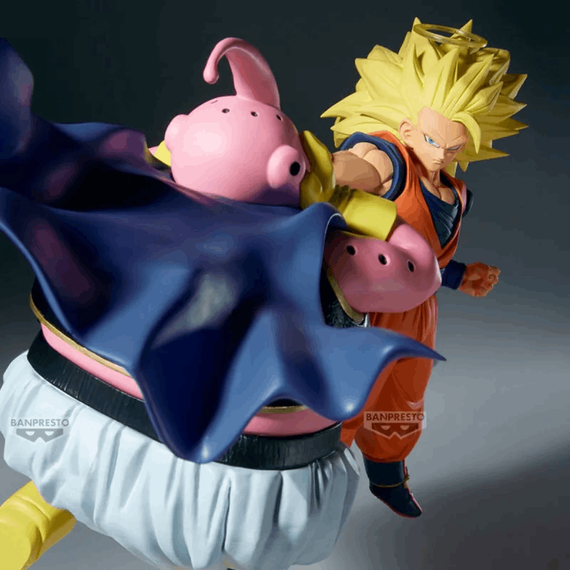 Estátua Super Saiyan 3 Son Goku (vs Majin Buu) – Dragon Ball Z – Match Makers – Banpresto