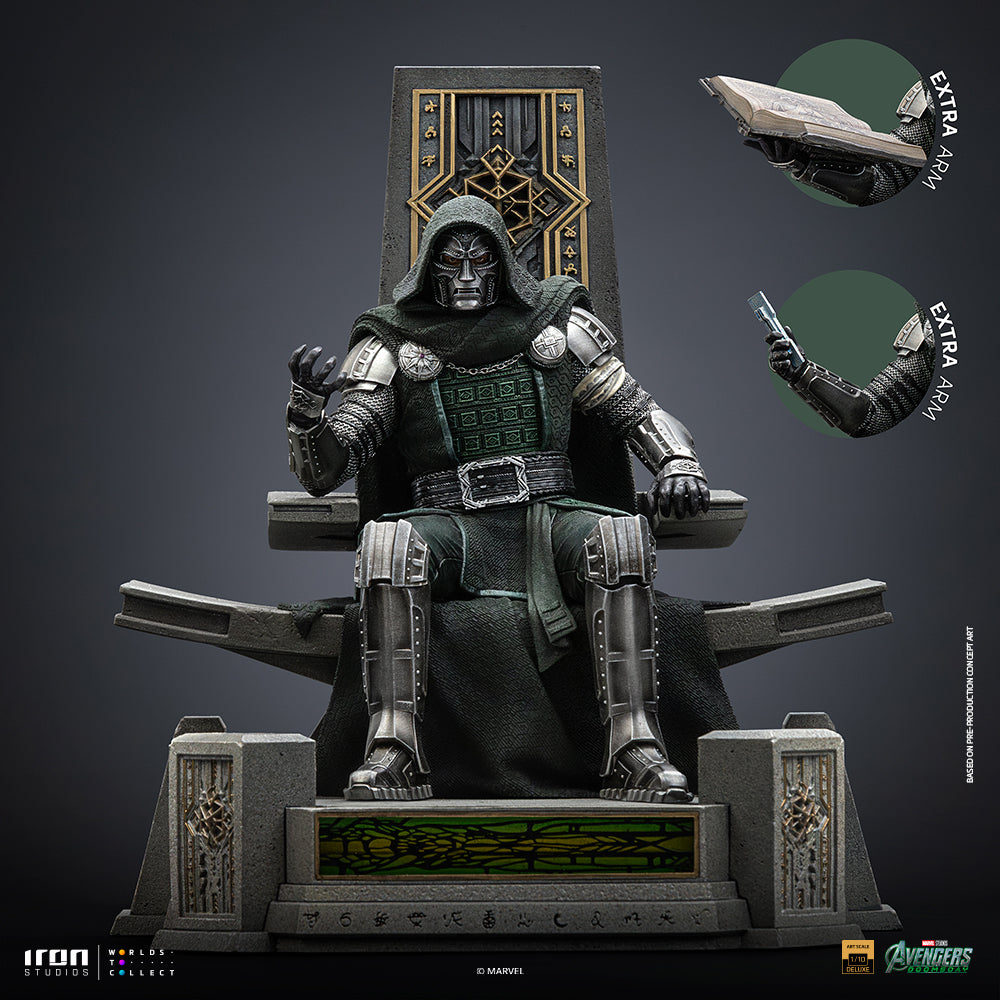 Voucher Pré-venda - Estátua Doctor Doom on Throne - Avengers: Doomsday - Art Scale 1/10 - Iron Studios