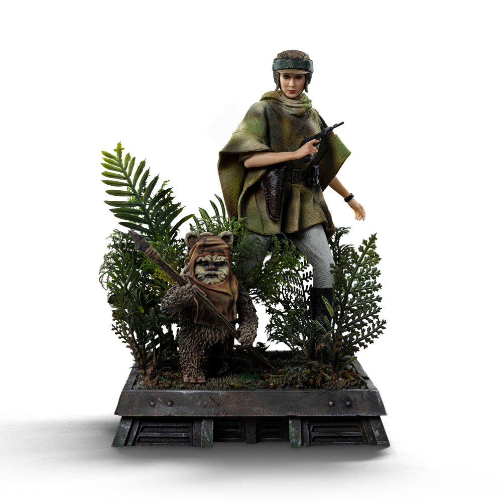 Estátua Leia and Wicket - Star Wars Episode VI - Art Scale 1/10 - Iron Studios