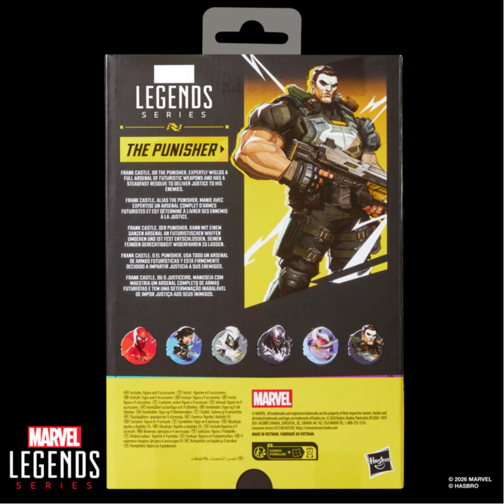 Pré-venda - Figua The Punisher Marvel Legends Series Marvel Rivals - Hasbro