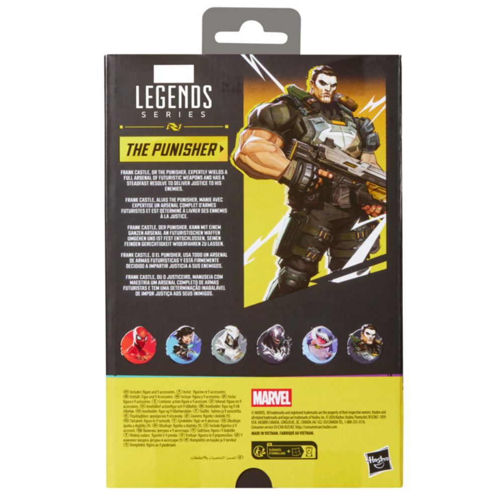 Pré-venda - Figua The Punisher Marvel Legends Series Marvel Rivals - Hasbro