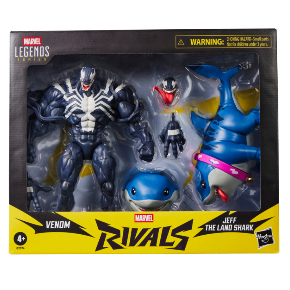 Pré-venda - Figura Venom & Jeff the Land SharkMarvel Legends Rivals - Hasbro
