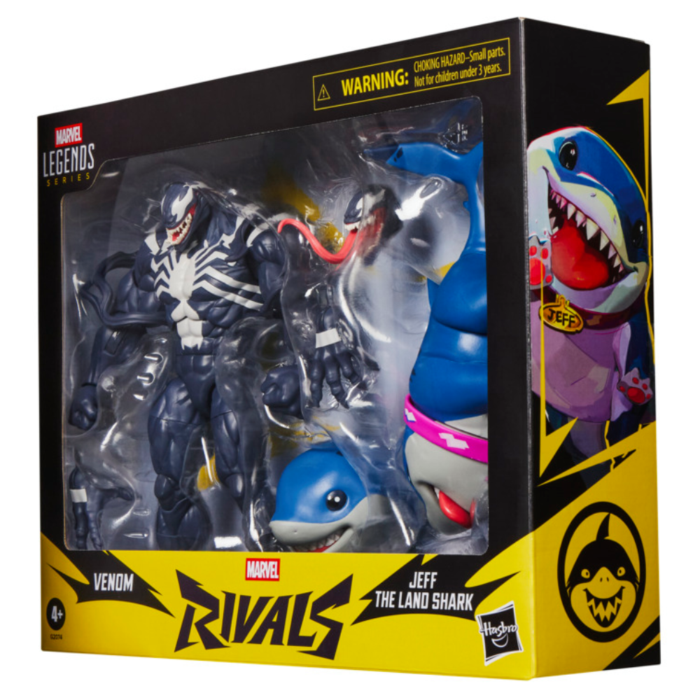 Pré-venda - Figura Venom & Jeff the Land SharkMarvel Legends Rivals - Hasbro