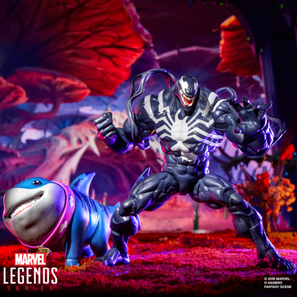 Pré-venda - Figura Venom & Jeff the Land SharkMarvel Legends Rivals - Hasbro